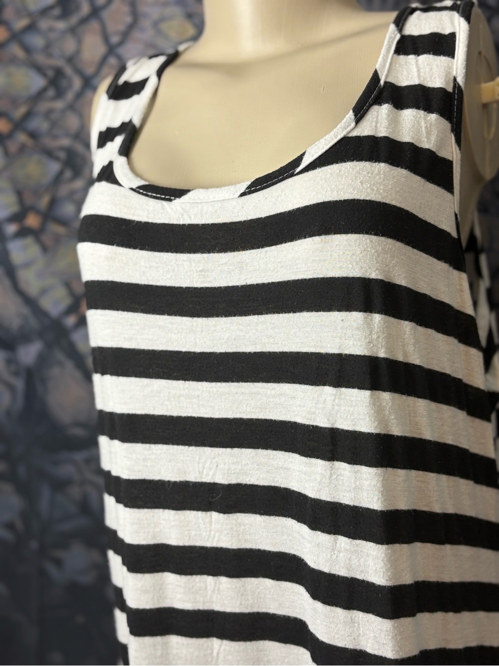 Striped Black and White Dress